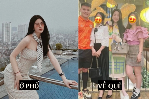 Chu Thanh Huyền khi ở phố với lúc về quê Quang Hải: Lột sạch nét sang chảnh, bẽn lẽn 'hoà tan' với xung quanh