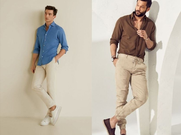 Mẹo nhỏ giúp chàng phối đồ với áo sơ mi kaki cực 'chất'