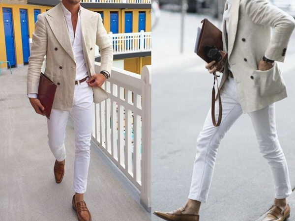 Lợi ích của việc chọn quần jean trắng và những cách phối đồ giúp chàng trở nên bảnh bao hơn