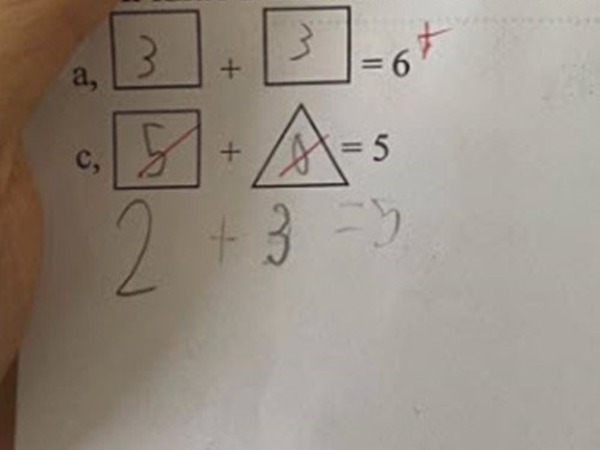 Mẹ Việt 'ấm ức' vì con làm toán 5 + 0 = 5 bị cô giáo gạch sai, lên mạng hỏi lý do thì xấu hổ khi biết lời giải