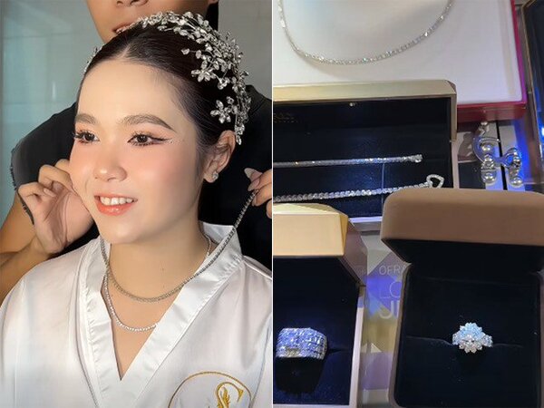 Cô dâu 'số hưởng' nhất Hậu Giang: Nhận quà cưới là 400 viên kim cương khiến CĐM choáng ngợp