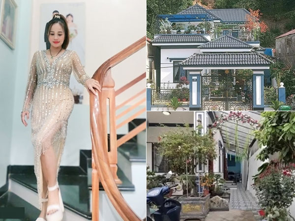 'Cô gái dân tộc' Lê Thị Dần giờ là bà ngoại U50 vẫn ăn mặc quyến rũ, ở biệt thự lớn giữa làng quê