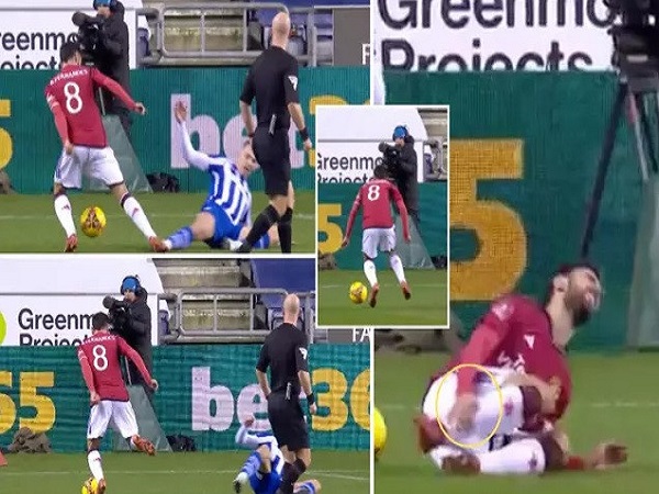 Bruno Fernandes bị tố ngã vờ kiếm phạt đền, khiến MU mang tiếng xấu trước đối thủ hạng dưới