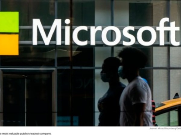 Microsoft vượt mặt Apple thành công ty giao dịch đại chúng có giá trị nhất