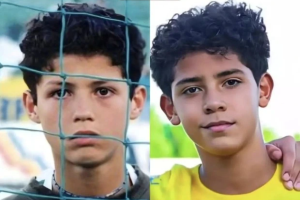 Quý tử nhà Ronaldo có pha lập công đầy bản lĩnh nhưng đáng chú ý nhất là màn ăn mừng sau đó