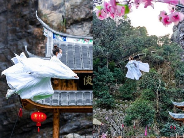 Khu du lịch bí ẩn giúp du khách thỏa trí bay lượn như trong phim kungfu
