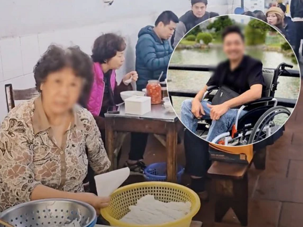 Chủ quán phở Hà Nội lên tiếng vụ đuổi người khuyết tật: 'Nhân viên bê xe vào tận bàn chứ có đuổi đâu'