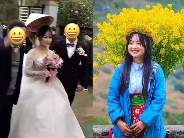 Xuất hiện hình ảnh cô bé Phúng Phính - Mua Thị Dua được cho là đã lên xe hoa