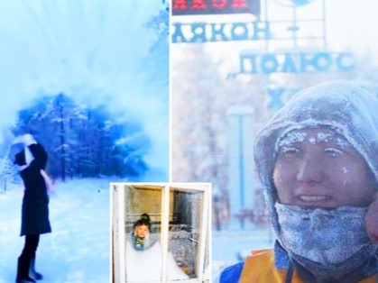 Học sinh sống ở vùng vùng lạnh nhất thế giới hằng ngày đi học như thế nào?