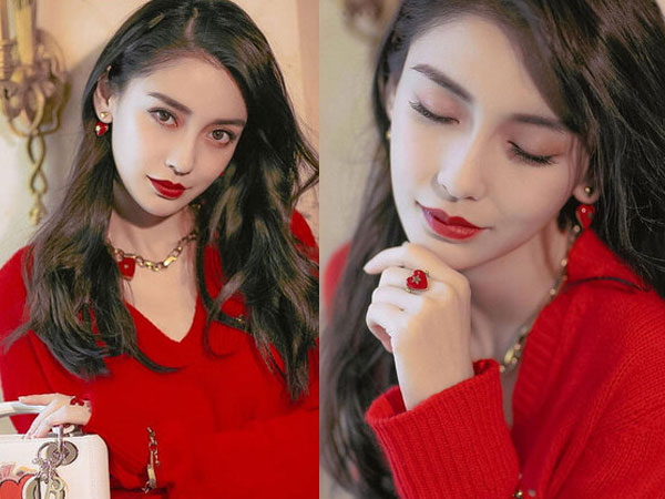 Học Angelababy cách tô son đỏ sang chảnh, khí chất cho mùa lễ hội