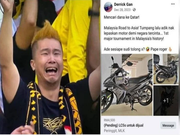 CĐV Malaysia gây sốt khi... bán xe máy để sang Qatar xem Asian Cup