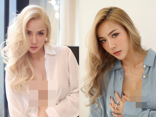 Ngượng đỏ mặt hot girl mặc sơ mi buông lơi, không nội y