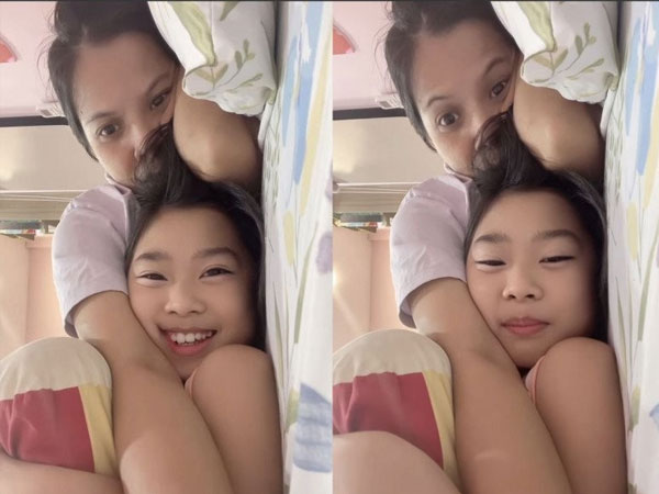 Xúc động cảnh Lavie con gái Mai Phương nằm trong lòng bảo mẫu, nói muốn 'mẹ thứ 2' sống với mình tới 100 năm