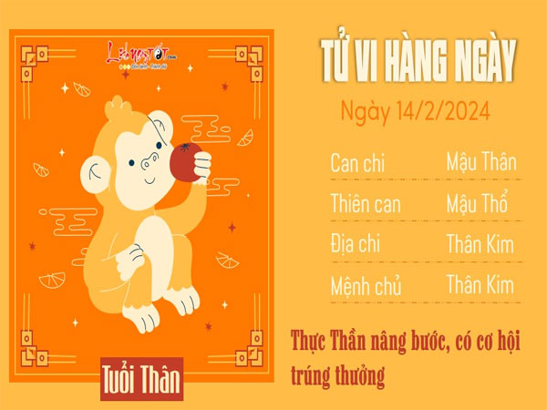 Tử vi thứ 4 ngày 14/2/2024 của 12 con giáp: Mùng 5 Tết Thân trúng thưởng