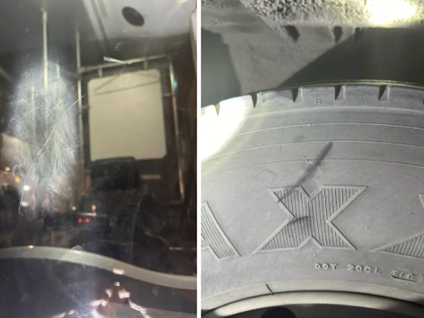 Clip tài xế Mazda cầm dao chém rách lốp xe buýt, tỏ thái độ 'hổ báo' ngay giữa phố Hà Nội
