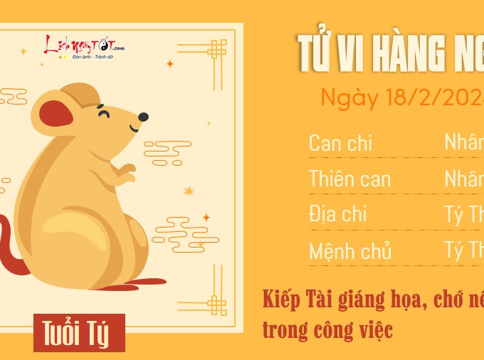 Tử vi chủ nhật ngày 18/2/2024 của 12 con giáp: Tý lơ là, Sửu đáng nể