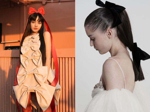 Từ sàn diễn Haute Conture Xuân Hè 2024 đến TikTok - Nơ tóc đang là xu hướng