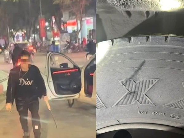 Tài xế ô tô xách dao chém xe buýt giữa phố Hà Nội nói 'do bị tạt đầu'