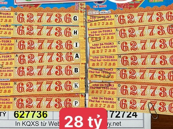 Thực hư thông tin 14 vé số trúng độc đắc 28 tỷ ngày vía Thần tài