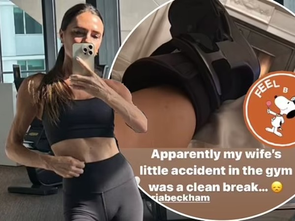 Victoria gặp tai nạn trong phòng tập, phản ứng của Beckham khi vợ chấn thương gây chú ý