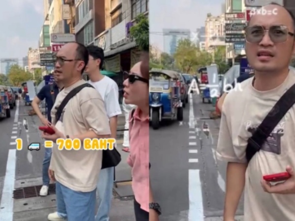 Khả Như, Tiến Luật 'bị hớ' khi đi du lịch Thái Lan, dân tình bày cách thuế xe Tuk Tuk