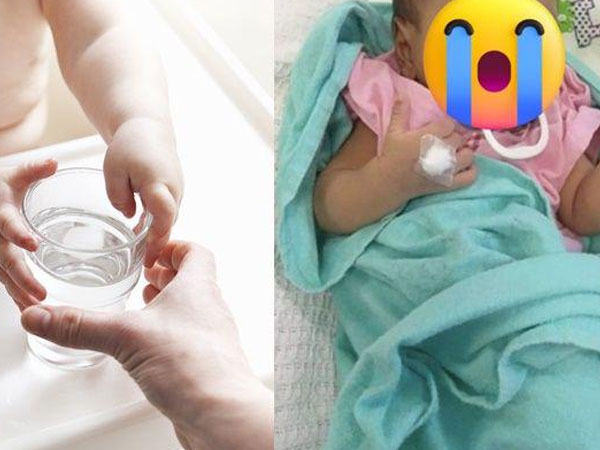 Bé gái 2 tháng tuổi suýt chết vì bà nội lén cho uống nước đun sôi để nguội