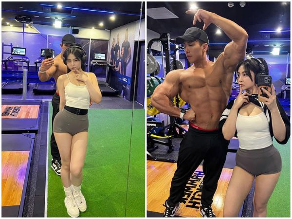 Nam thần thể hình có tỷ lệ mỡ cực thấp, bạn gái như "tiểu bạch thỏ" thu hút MXH
