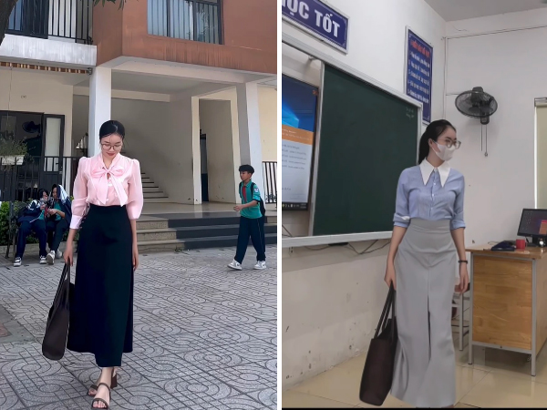 Cô giáo gây sốt với loạt outfit lên lớp cả tháng không trùng bộ nào: Mặc đẹp không đồng nghĩa dạy không tốt!