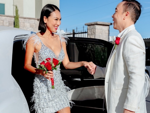 Khánh Ngọc công khai ảnh đám cưới cùng chồng Việt kiều ở Mỹ