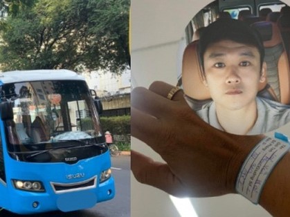 Thấy dấu hiệu bất ổn, bác tài đưa quyết định ngay tức khắc để giữ an toàn cho hành khách trên xe