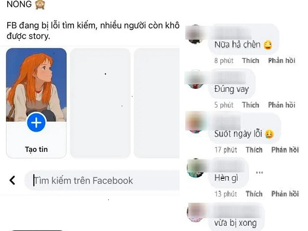Nóng: Facebook lại bị lỗi toàn cầu!