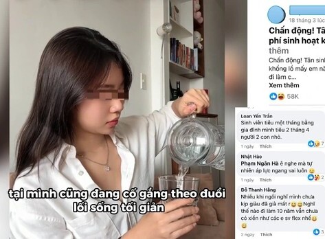 Nữ sinh tiêu 25 triệu/tháng cho 'lối sống tối giản' gây xôn xao cộng đồng mạng