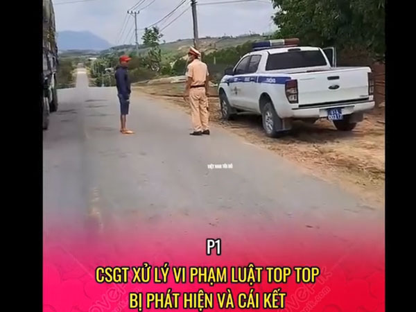 Làm rõ video 'CSGT xử lý vi phạm luật Top Top và cái kết'