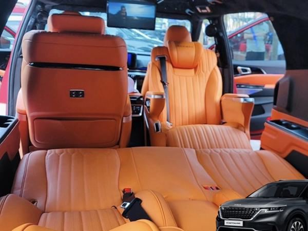 Dân chơi Việt chi 650 triệu độ nội thất Hermes cho Kia Carnival