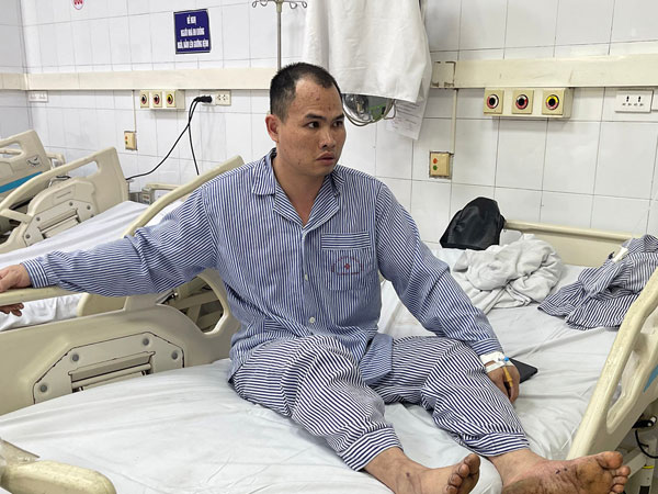 7 công nhân bị thương vụ cháy khí metan: 'Chúng tôi bị hất văng đi sau tiếng nổ'