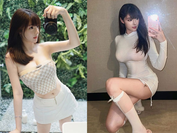 Hot girl búp bê sứ mặc hở bạo khoe vòng một 'ná thở'