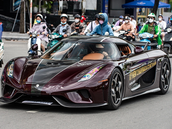 Koenigsegg Regera gần 200 tỷ của Hoàng Kim Khánh 'hạ lốp' Nha Trang
