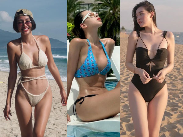 Mới đầu hè mà 'đại chiến bikini' của sao Việt đã tấp nập: Ai cũng 'hở khét', đúng 1 người mặc kín
