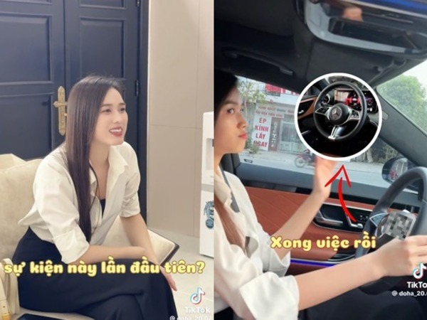 Hoa hậu Đỗ Hà tự lái xe về quê Thanh Hoá, sở hữu xế hộp tiền tỷ Mercedes ở tuổi 23