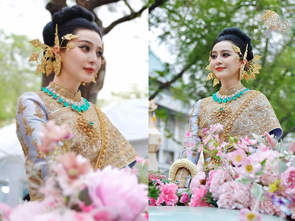 Phạm Băng Băng được ví như nữ thần ở lễ hội té nước