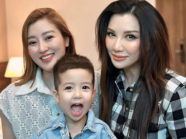 Trizzie Phương Trinh thân thiết bên vợ mới Bằng Kiều, còn hé lộ cách xưng hô đặc biệt với con trai của chồng cũ