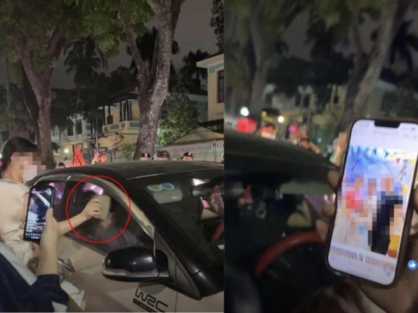 Hà Nội: Người phụ nữ cầm gạch chặn ô tô của đôi nam nữ, đập kính giữa đường