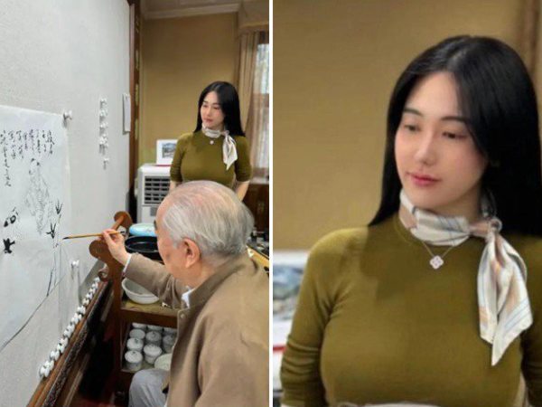 Bậc thầy thư pháp U90 tiết lộ cuộc sống đẹp như mơ với vợ trẻ kém 50 tuổi