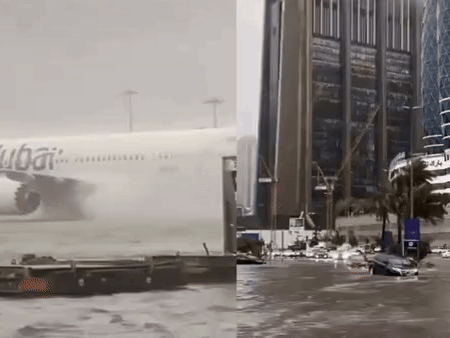 Dubai bỗng ngập lụt kinh hoàng: Siêu xe trôi nổi trên phố, máy bay 'lướt trên mặt nước' tạo nên cảnh tượng chưa từng có