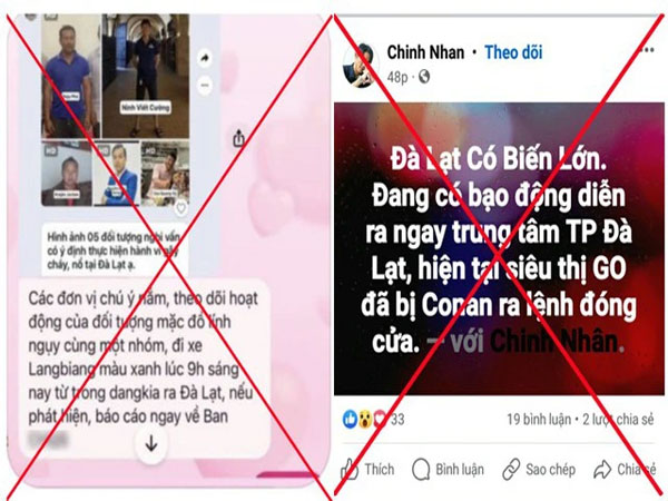 Công an lên tiếng về thông tin 'Đà Lạt xảy ra biến lớn'