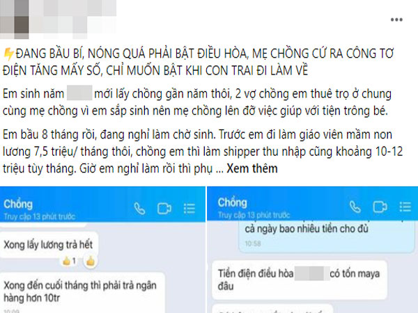 Nắng đỉnh điểm, con dâu sắp đẻ muốn bật điều hòa nhưng mẹ chồng liên tục ngó xem đồng hồ tăng mấy số điện