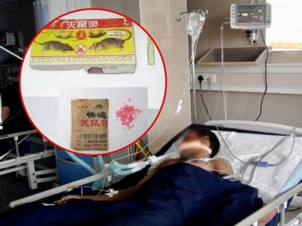 Mâu thuẫn gia đình, người đàn ông uống 10 ống thuốc diệt chuột tự tử