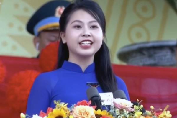 Cô gái 9x phát biểu tại lễ kỷ niệm 70 năm Chiến thắng Điện Biên Phủ là ai?