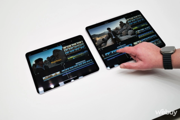 Trực tiếp ngắm nhìn iPad Air 2024: 2 kích thước để lựa chọn, dùng được bút Apple Pencil Pro