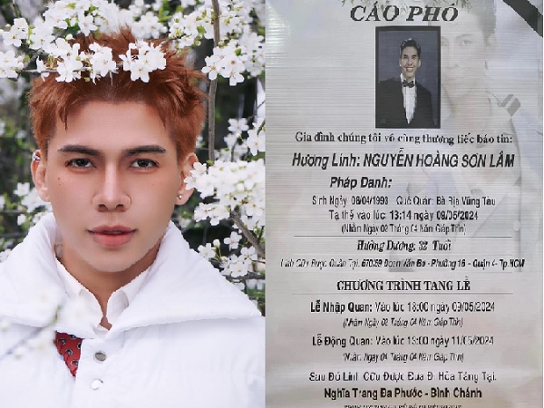 Người nhà nghẹn ngào thông báo lễ tang của Lâm Nguyễn (Người ấy là ai), tiết lộ tâm nguyện không thành